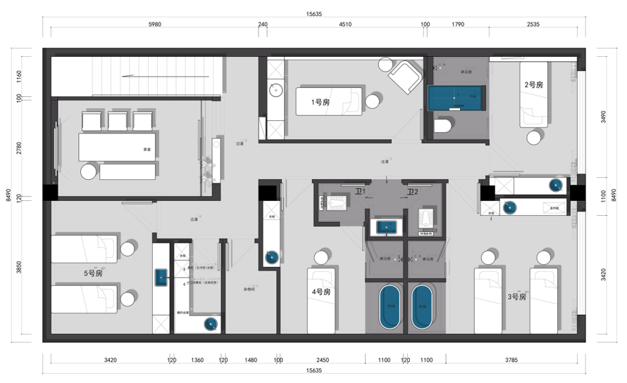 湖南长沙婳香 SPA 美容中心丨中国长沙丨周笙笙建筑装饰设计-7