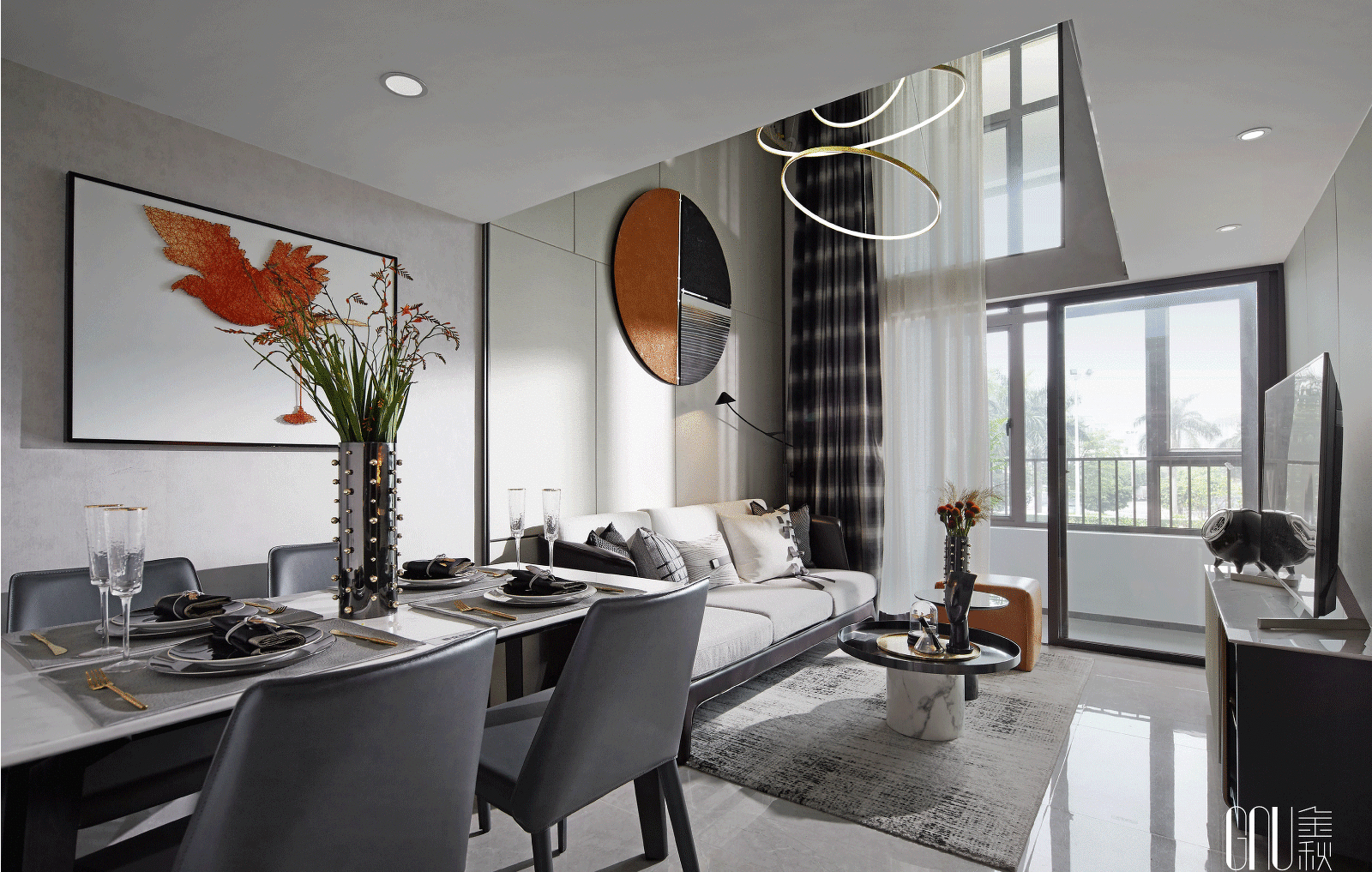 中央松湖 Loft 户型 E&F 室内设计-27