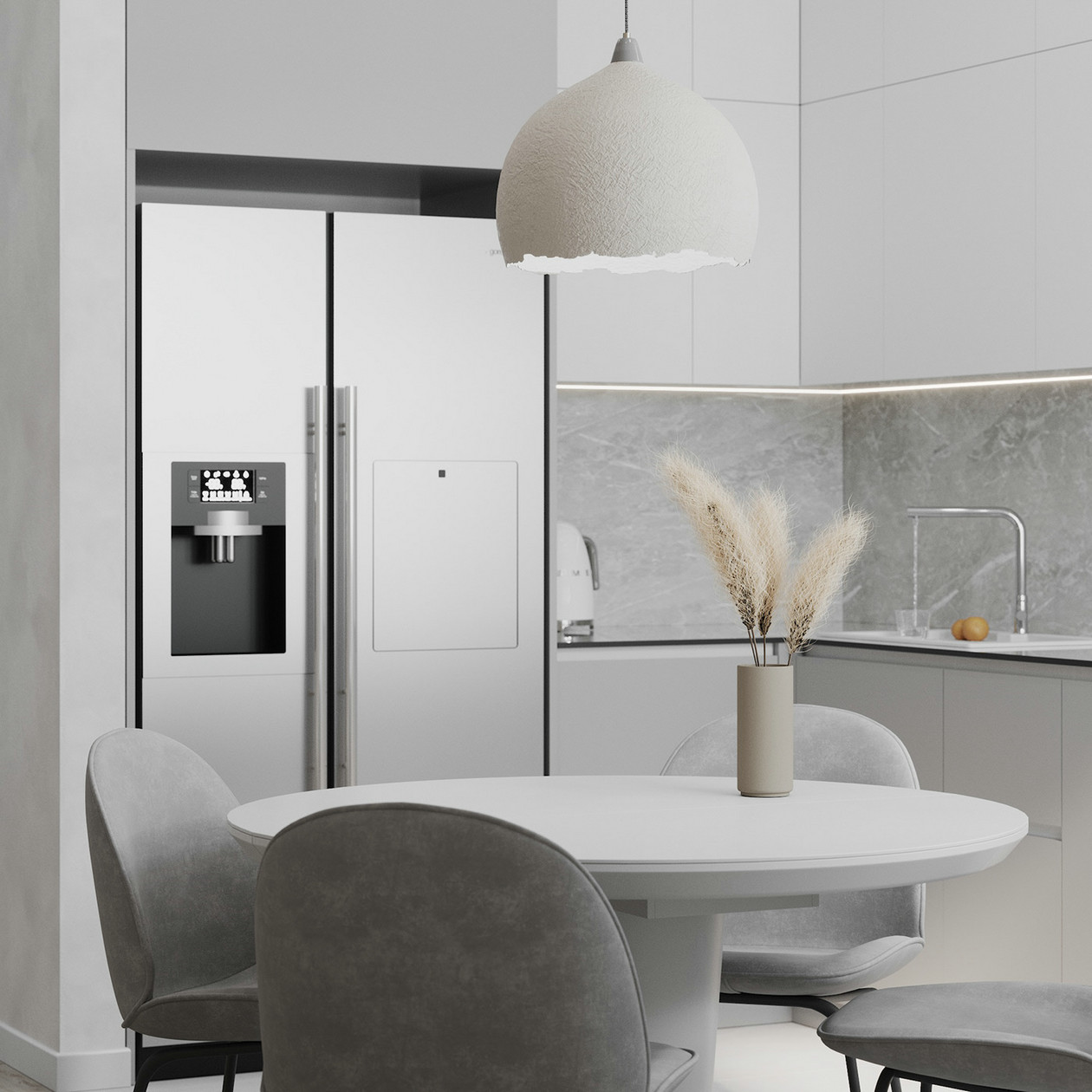 乌克兰--76㎡白色系空间设计-6