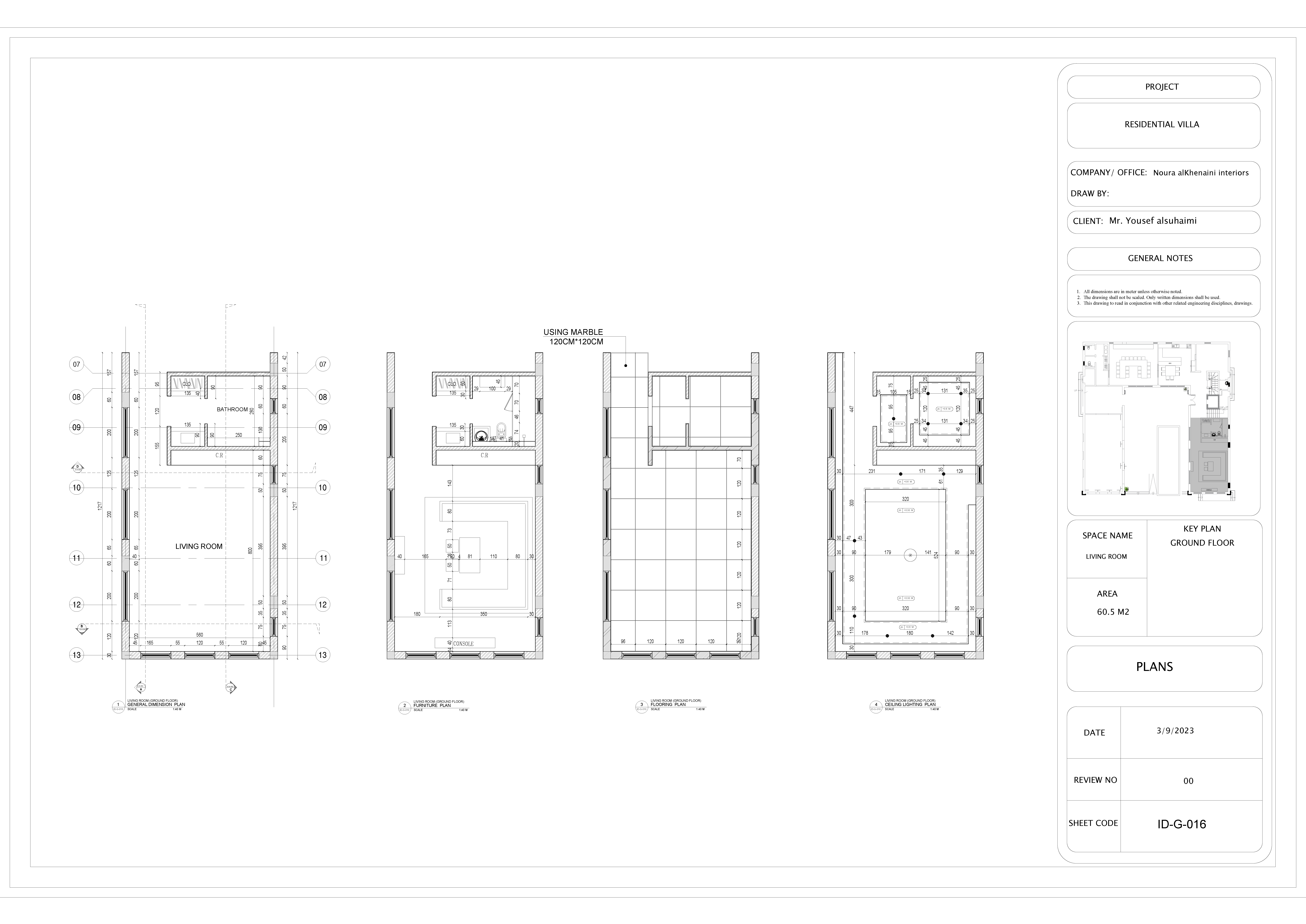 interior Shop drawing for living room and bathroom-0