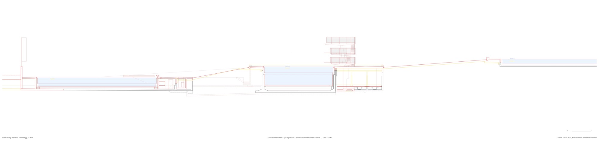 森林泳池齐默格格丨瑞士卢塞恩丨Brechbuehler Walser Architekten-21