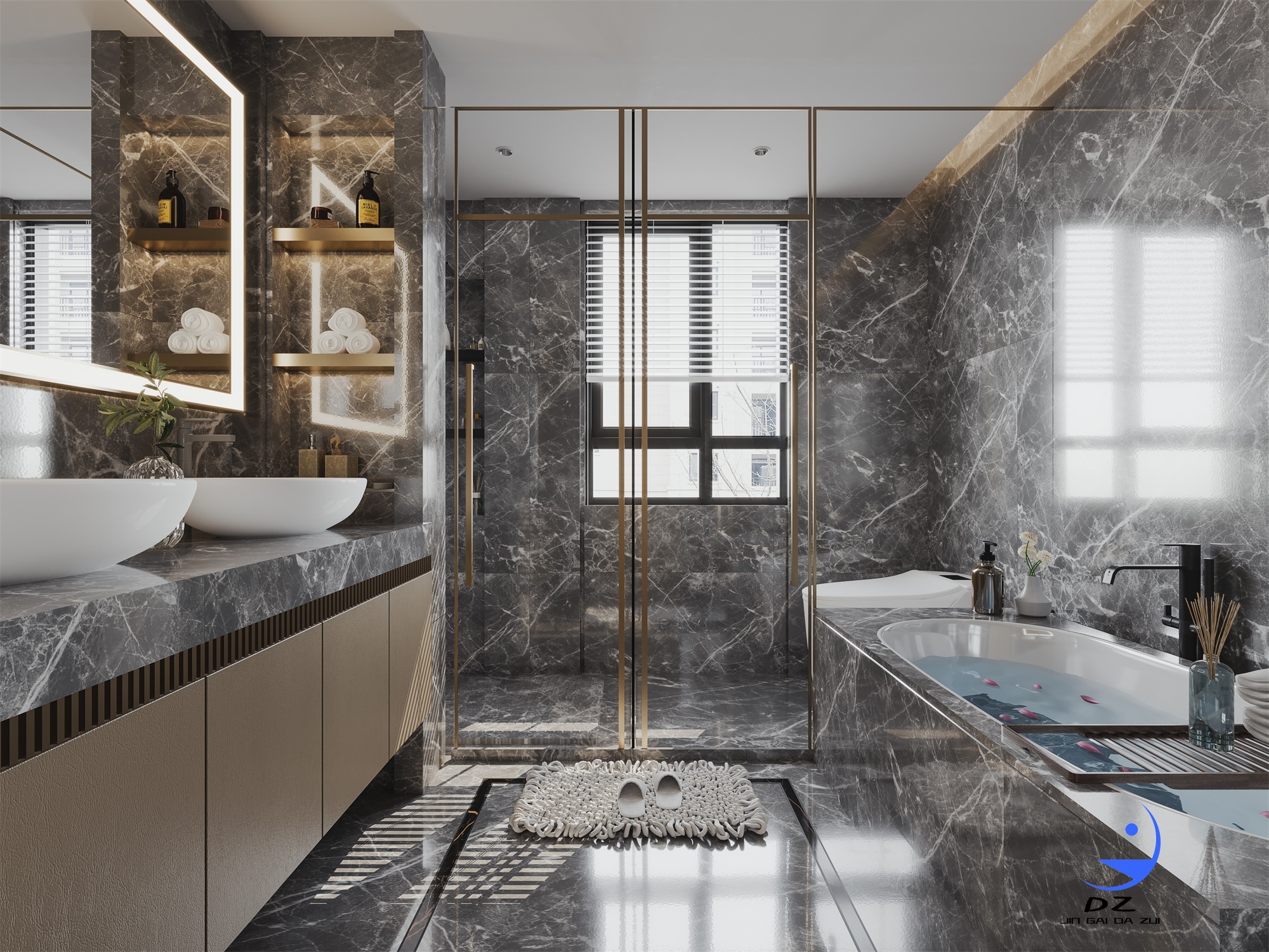 挑空室内客餐厅过道卧室案例分享-19