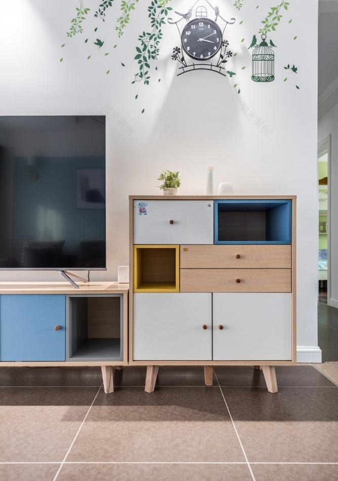 北欧混搭风 134㎡三居室,收纳与美观兼具-17