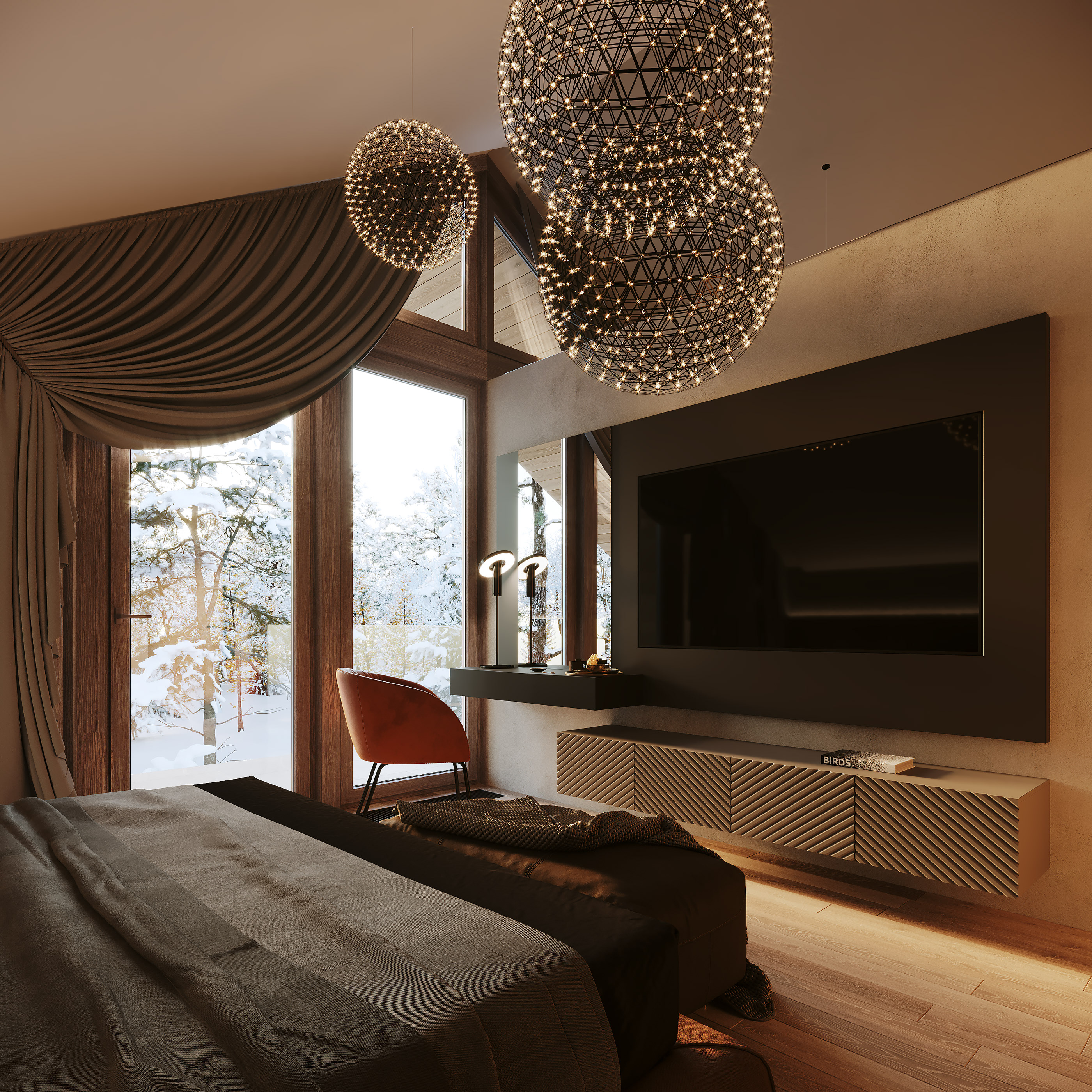 充满舒适和温暖的房子。                     -17