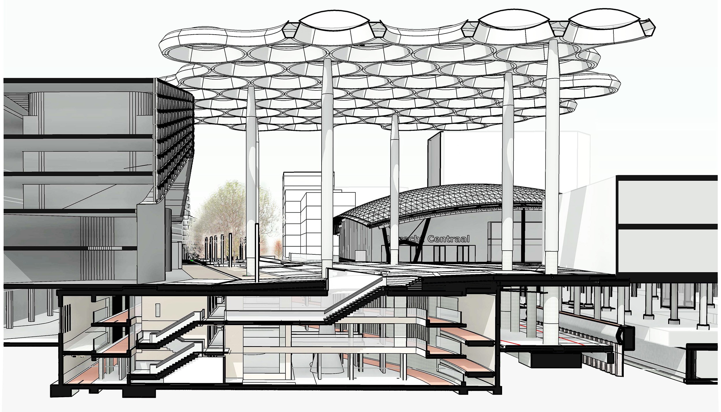 荷兰乌特勒支自行车停车场 | 世界最大规模,绿色出行新地标-52