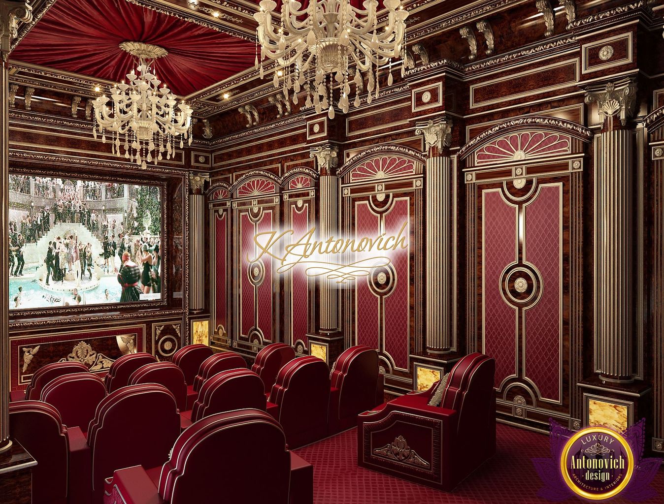 卡特里娜·阿托诺维奇打造豪华别墅家庭影院-6