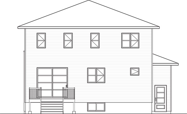 Plan 9838四居室当代住宅方案-2