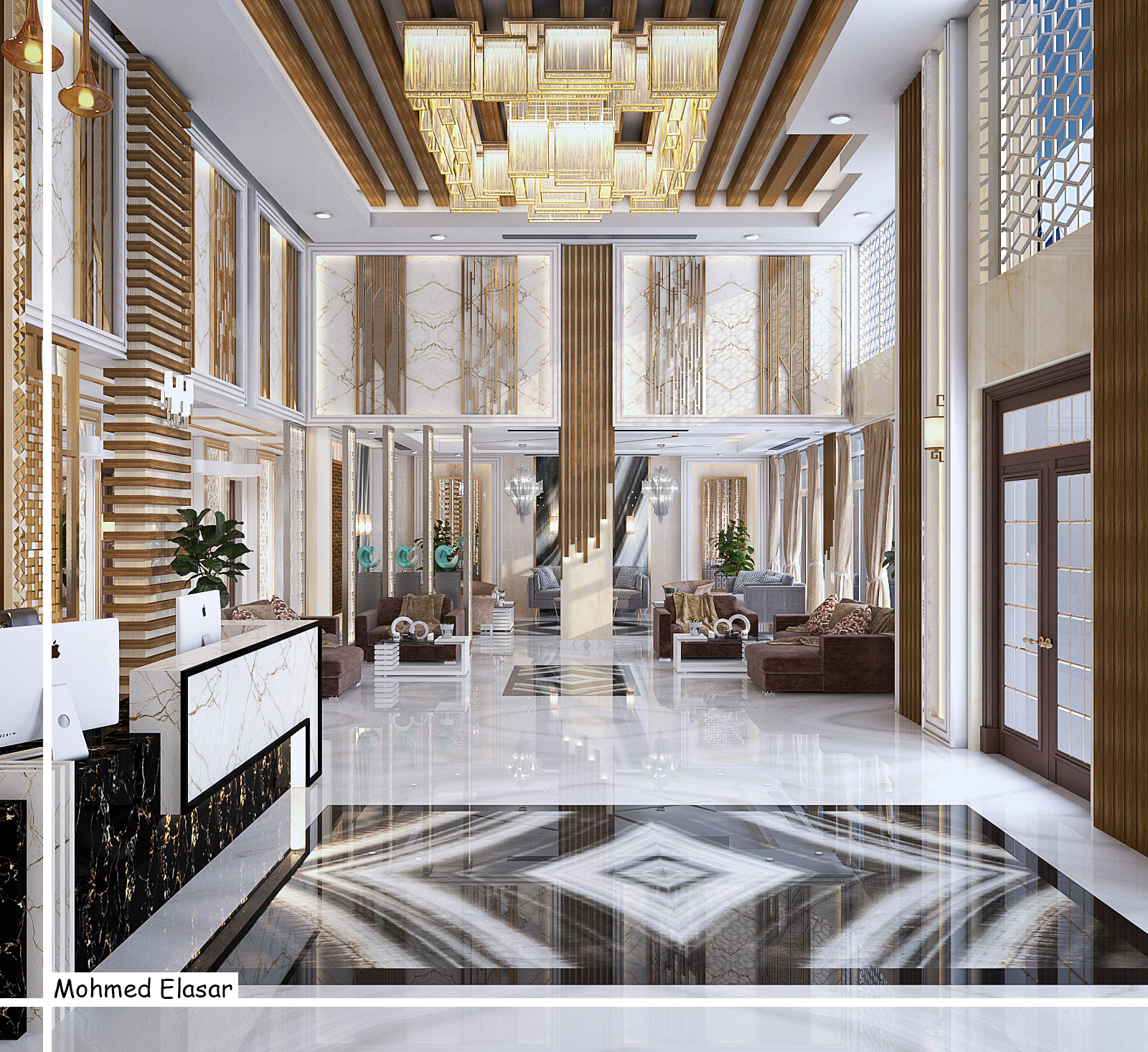 Modern Hotel 接待处设计-2