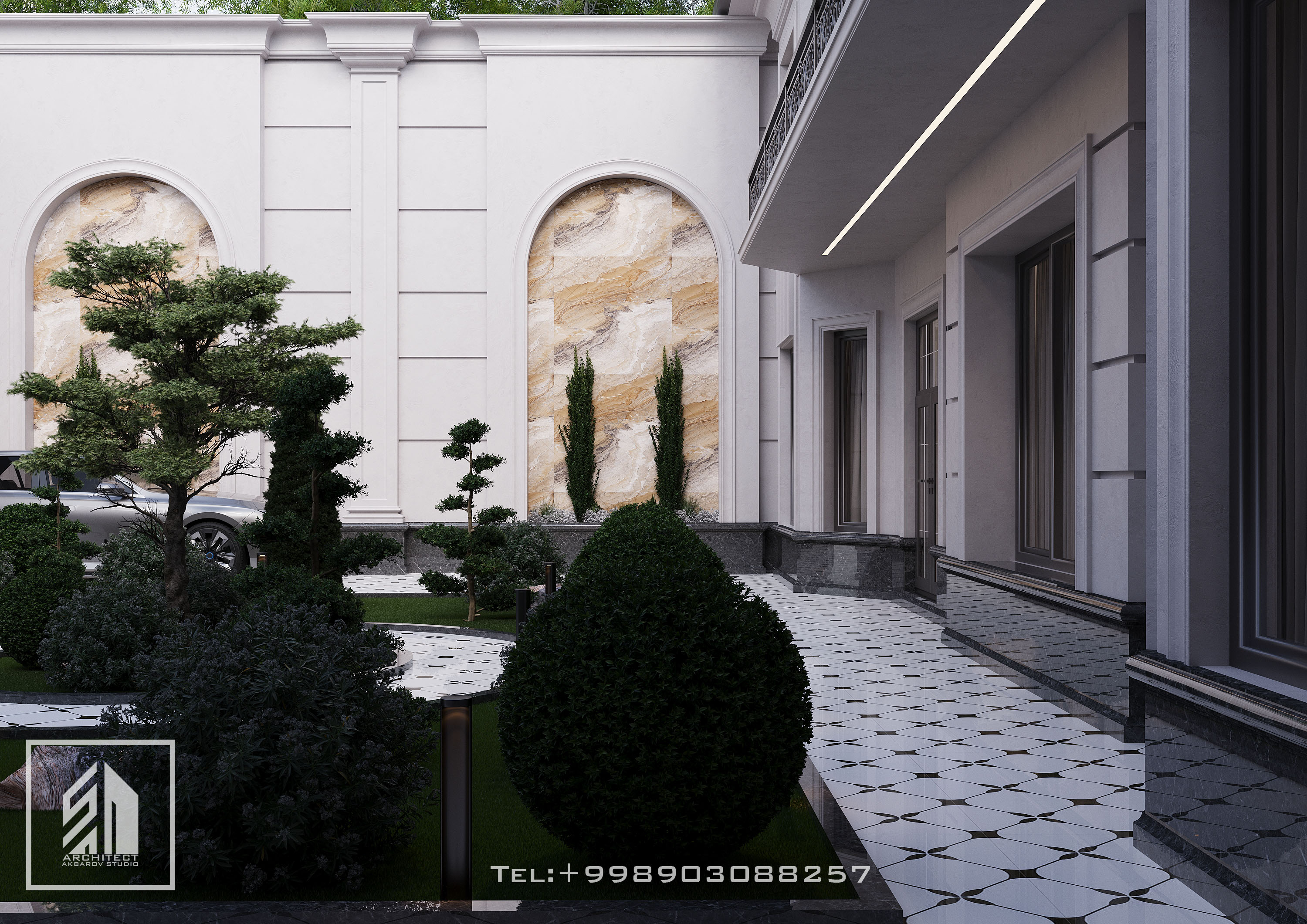Neoclassical exterior design-10
