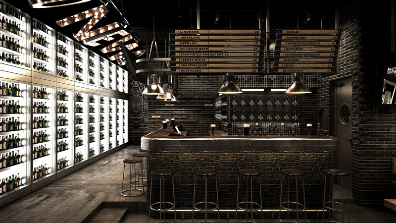 三生ONEWOOD,Bar Space  Visual Design-66