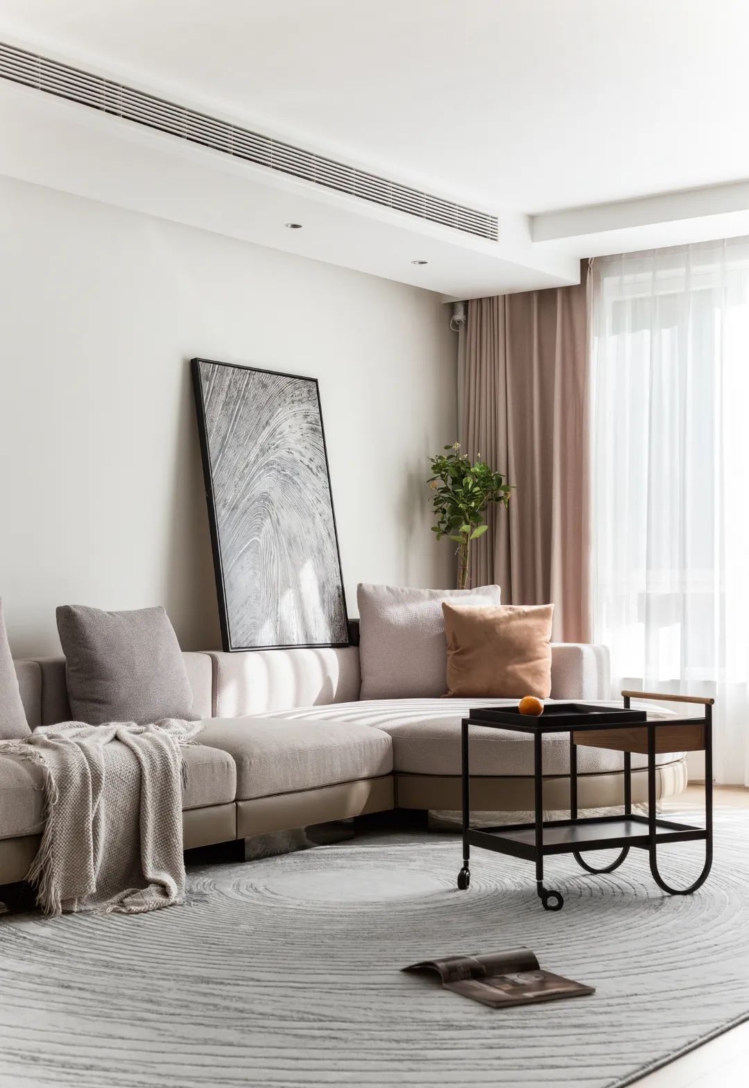 158㎡全承重墙老三居的现代简约设计丨研筑国际室内设计事务所-10