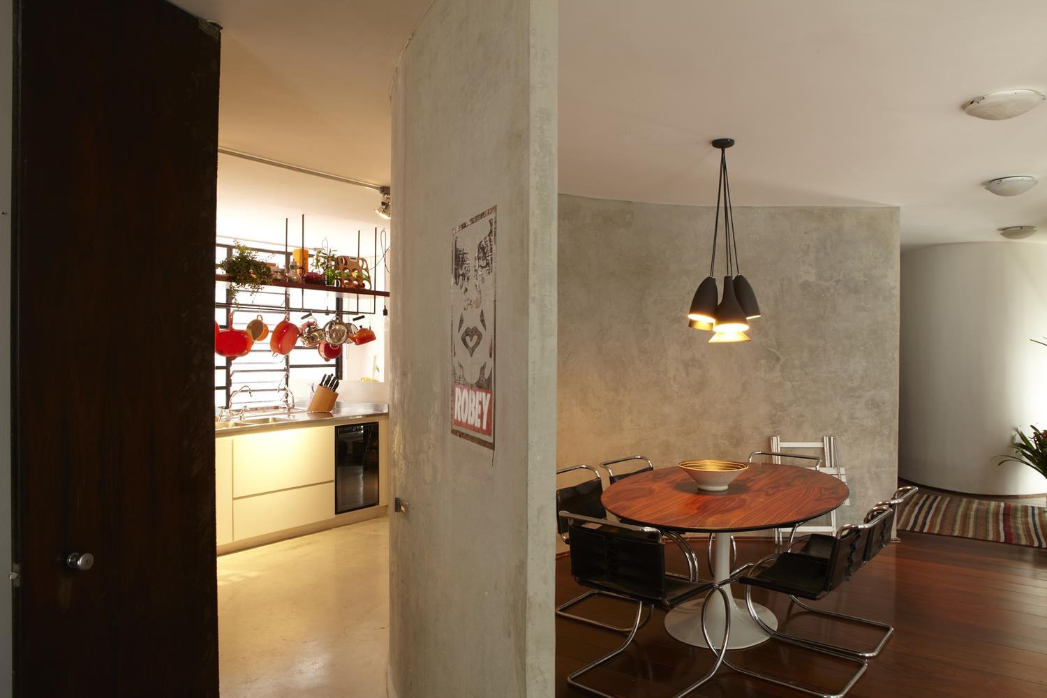 Guaimbê公寓的复古风格室内设计-8