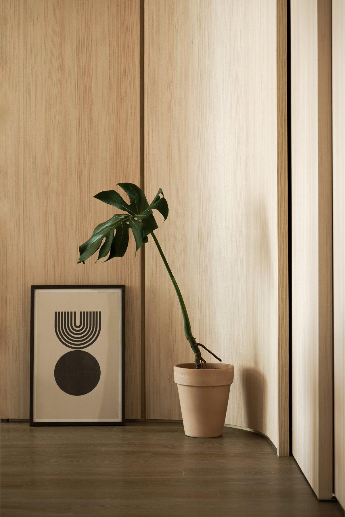 家装设计案例鉴赏——当轻甜奶油感与复古相接-6