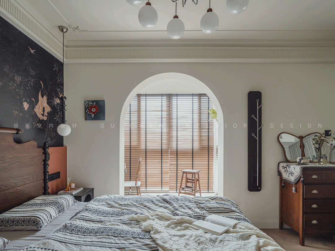 安徽黄山玉屏齐云府复古风家装设计丨中国黄山丨谷辰设计-18