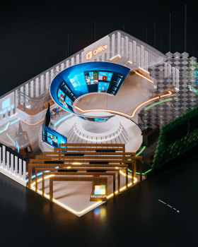 微软展览设计丨Helwan university 建筑系师生