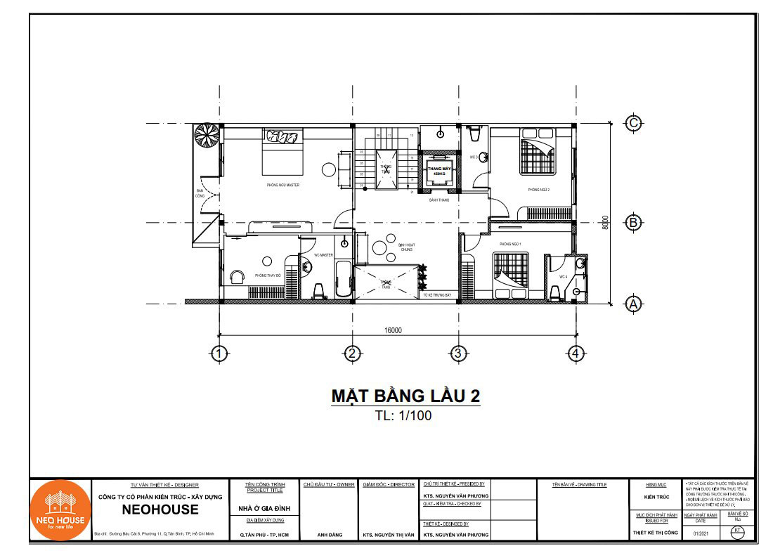 800 万越盾商业办公楼设计案例丨NEOHouse Thiết Kế Biệt Thự-11