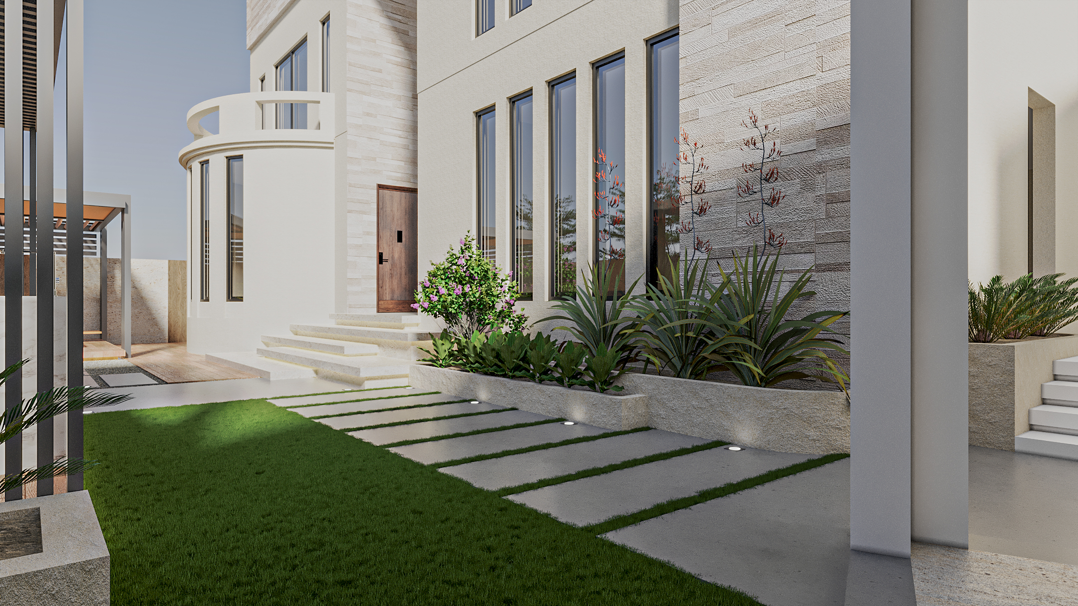 250 sqm area landscape design-4