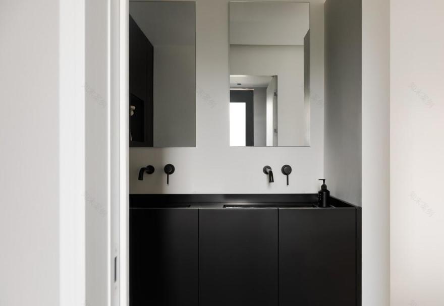 极简黑白 90㎡家居设计-30