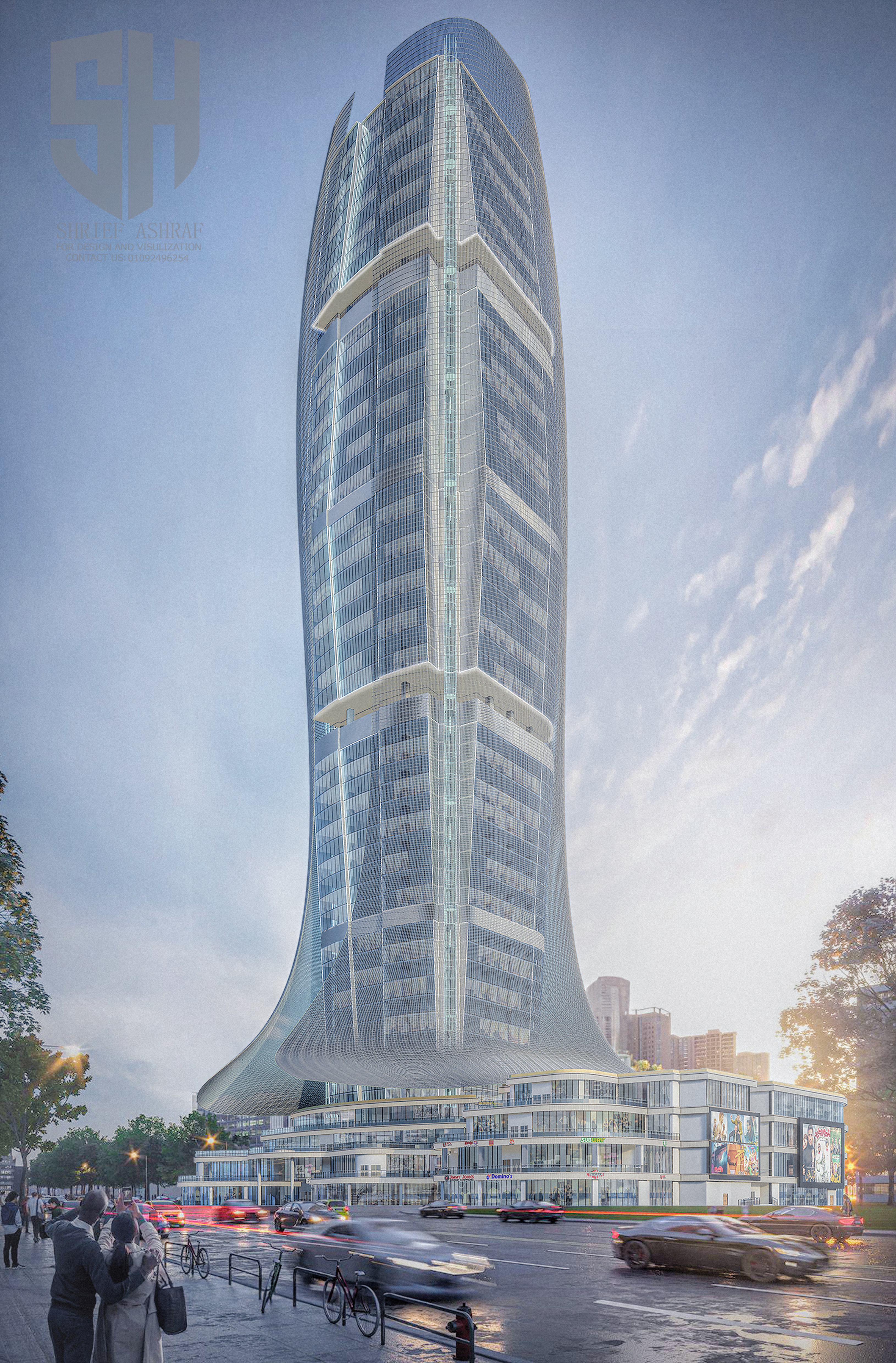 鹰标志性大厦丨埃及开罗丨Helwan University 建筑系-13