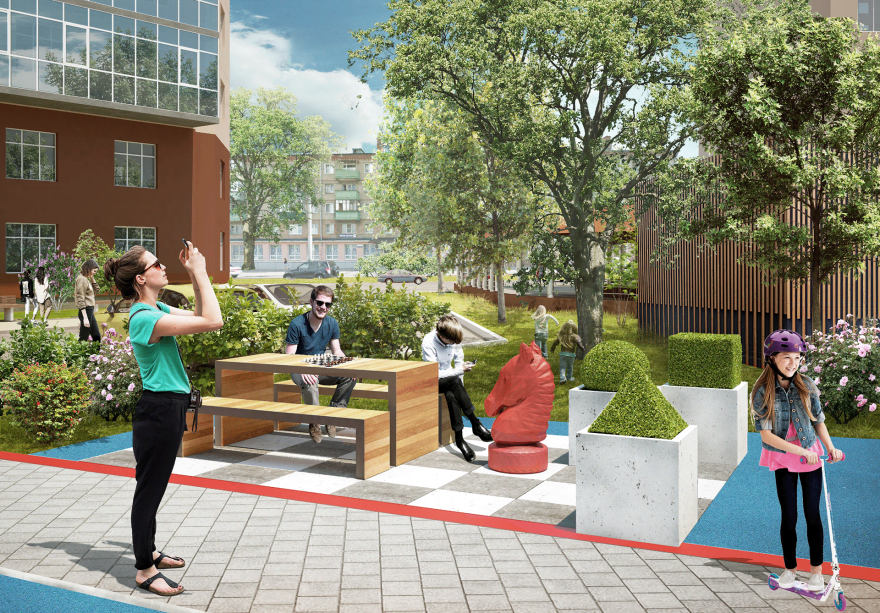 ЖК "Фаворит" 小区景观设计丨俄罗斯奔萨-14