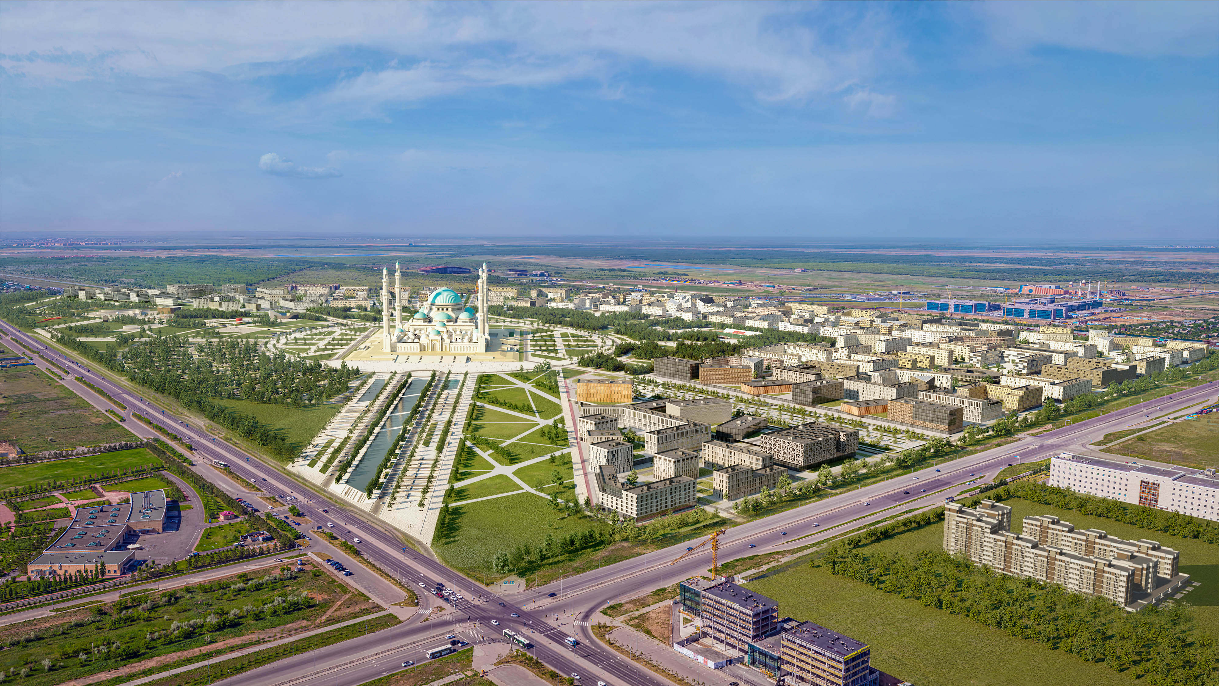 GRAND MOSQUE周边开发项目丨哈萨克斯坦丨LEVEL80 | architects（团队成员众多）-12