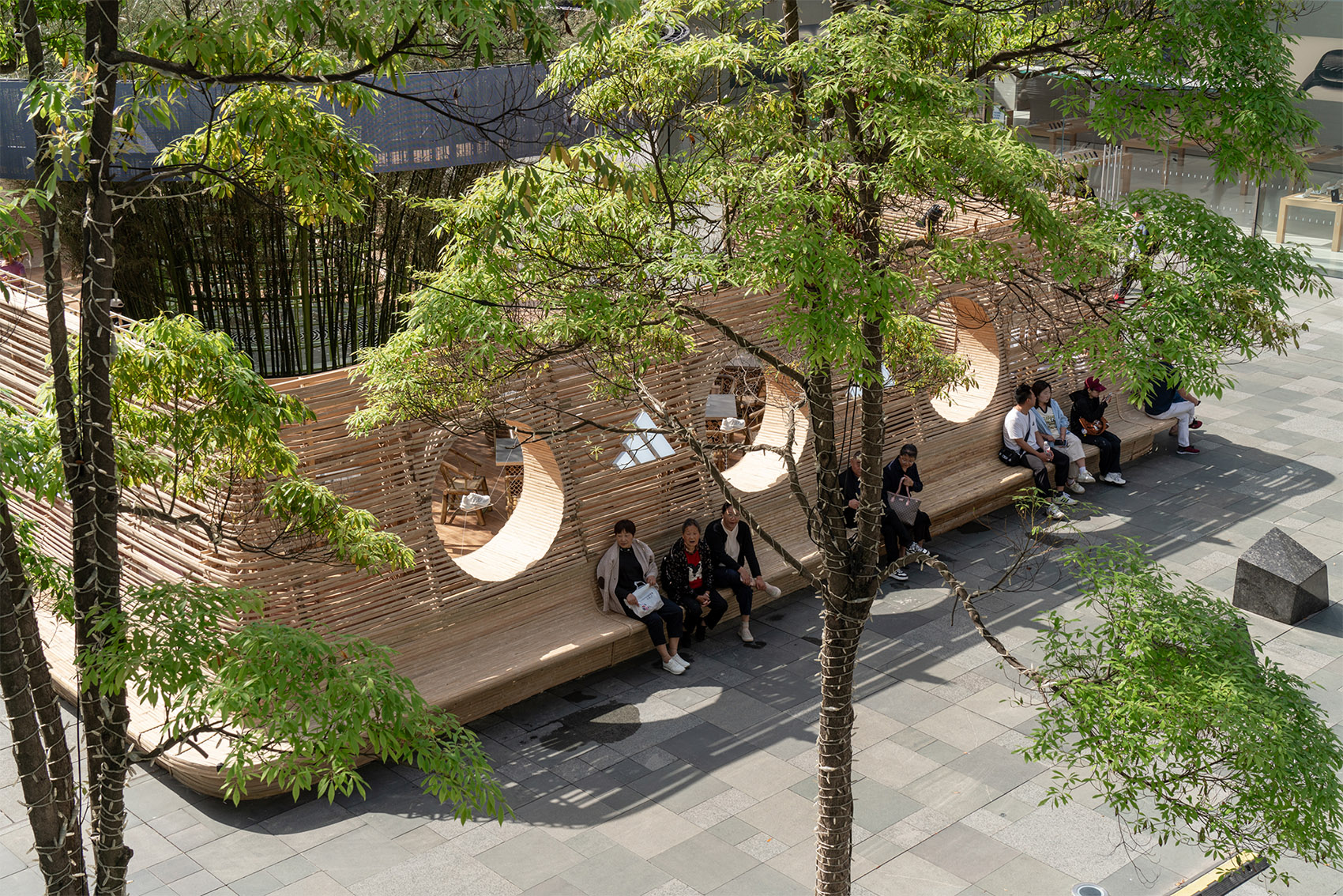 成都太古里东广场阿迪达斯清风茶馆丨中国成都丨line+建筑事务所-125