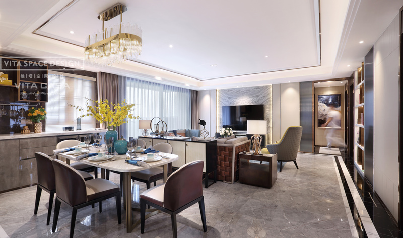 深圳宝安壹方玖誉178平私宅，现代轻奢风演绎精致生活-14