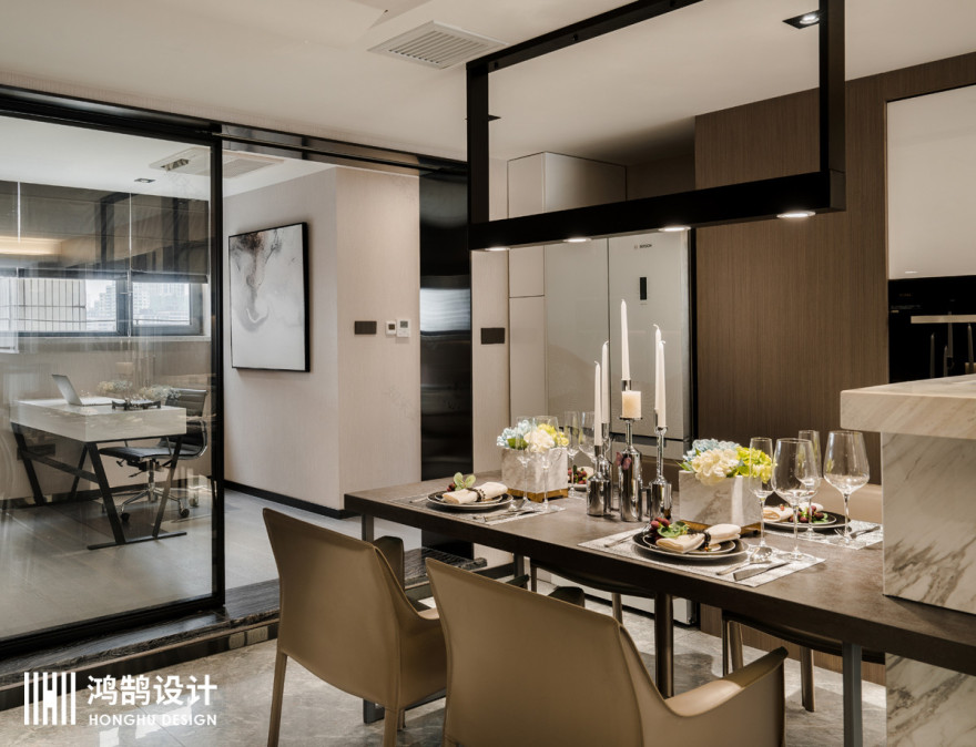 《台式美学》觥筹交错, 轻盈简洁, 低眉间诉说沁人心脾 鸿鹄设计-9
