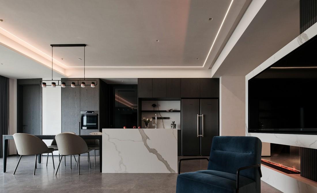 高级灰湖景房室内设计-32