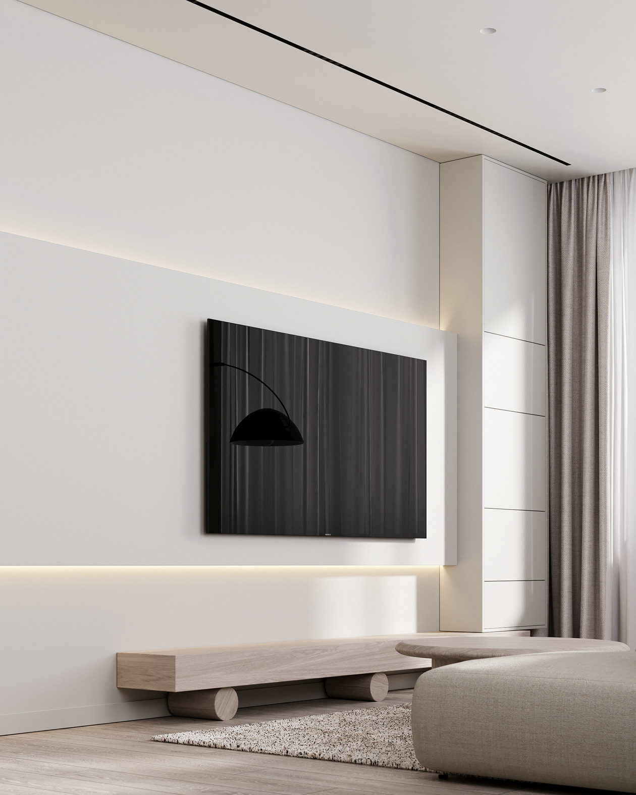 70㎡浅色系公寓设计-0