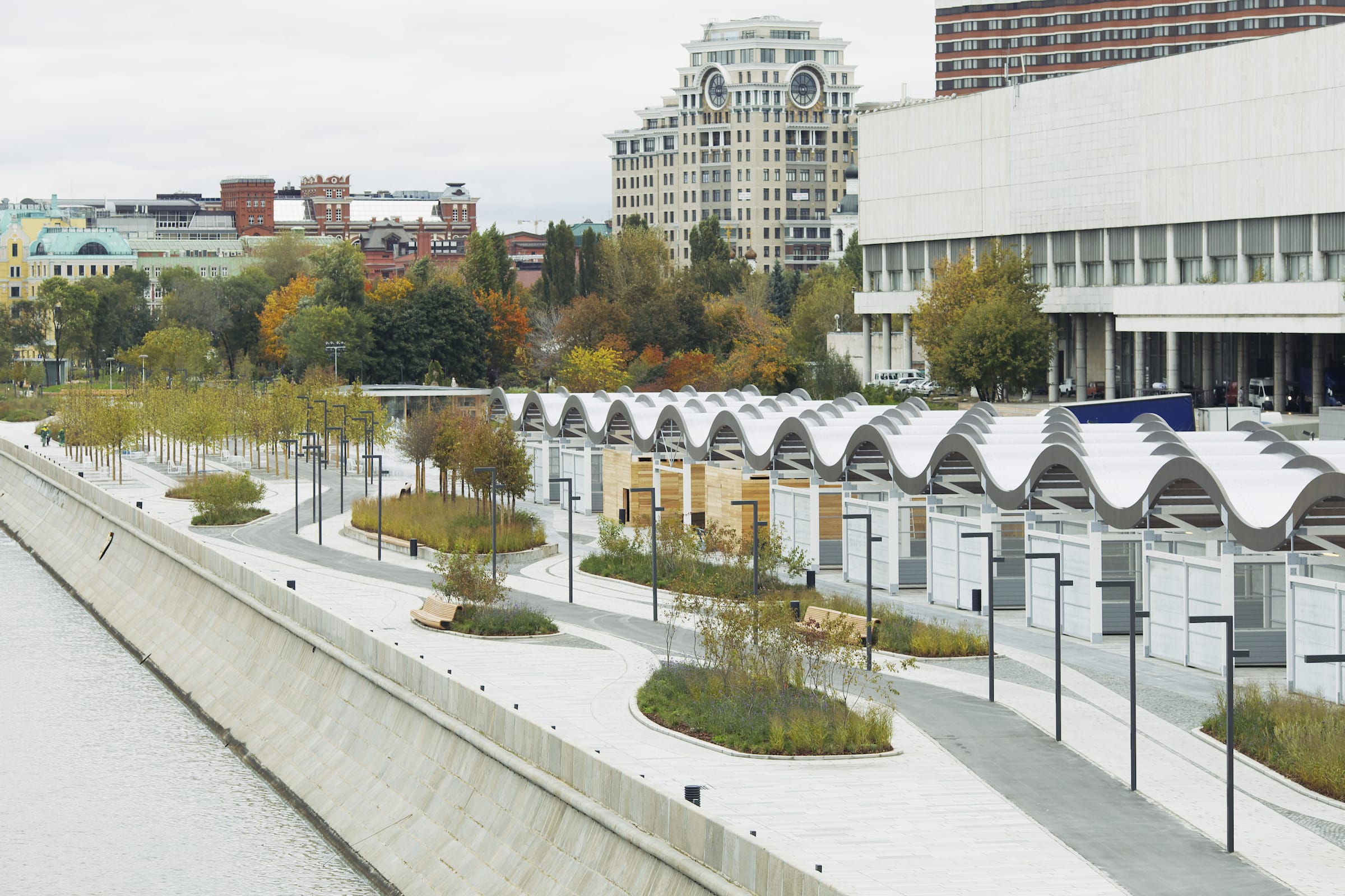 莫斯科Krymskaya堤岸改造-6