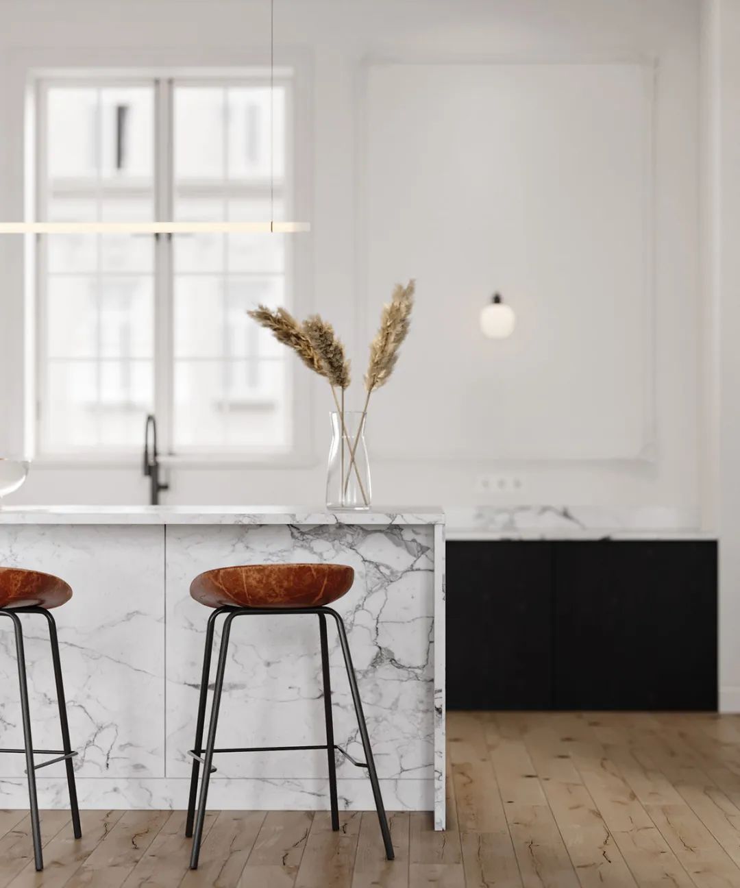 纯白极简公寓丨Shamil Kalimulaev-26