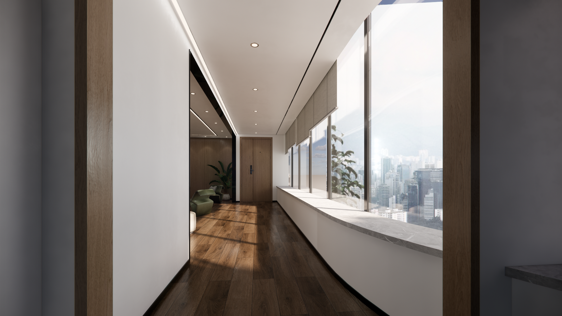 企业办公改造设计  领导办公室-6