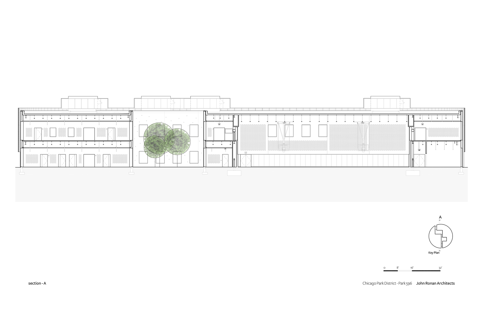 芝加哥公园区总部和体育馆丨美国芝加哥丨John Ronan Architects-48