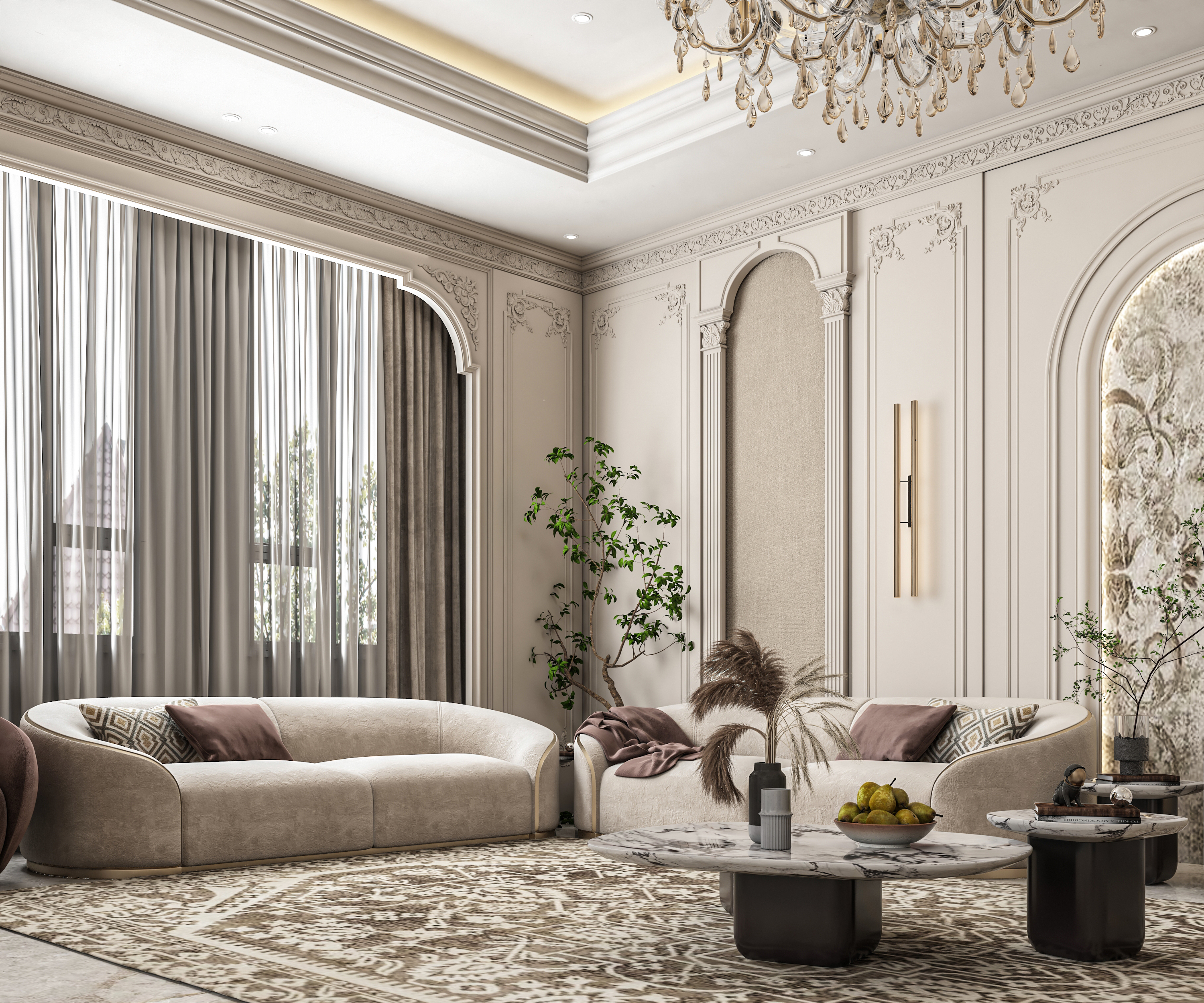 CLASSIC RECEPTION DESIGN -Located in Kuwait-2