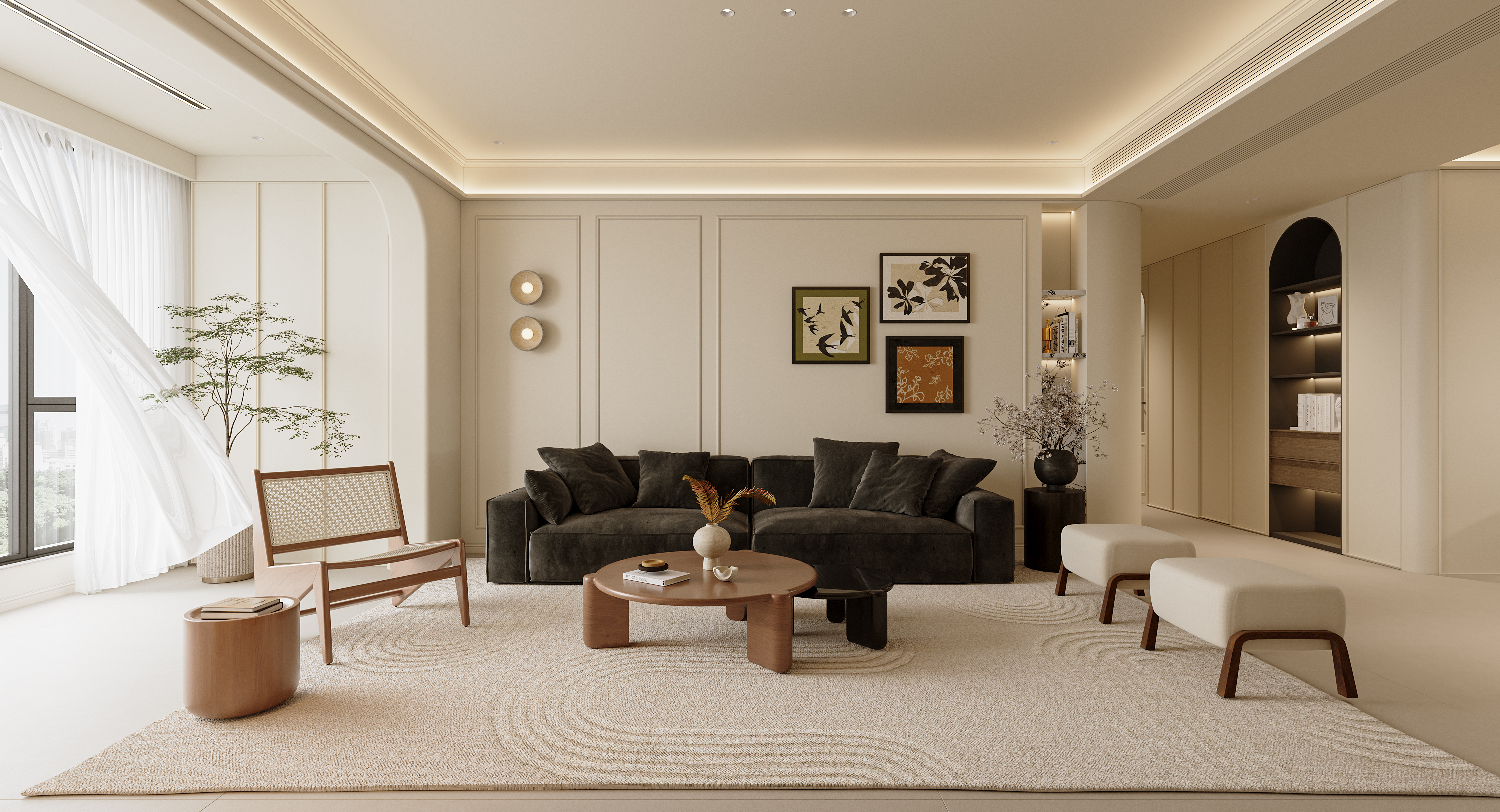 《时间褶皱》·140㎡中古混融体的温柔解构-9