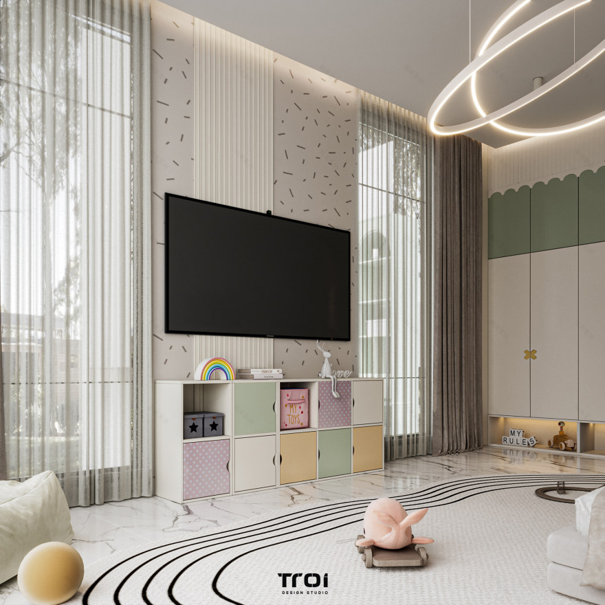 女孩卧室丨阿联酋丨Troi Design Studio-13