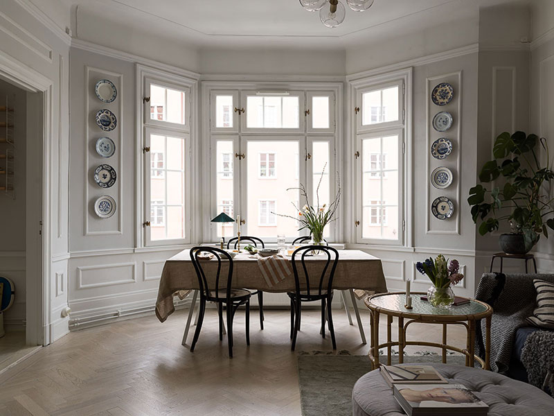 斯德哥尔摩温馨公寓 | 陶瓷板墙饰与经典装饰的完美结合-7