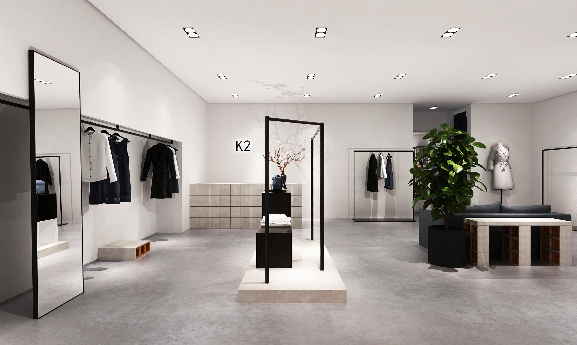 K2 高级女装设计店的砖墙艺术-17