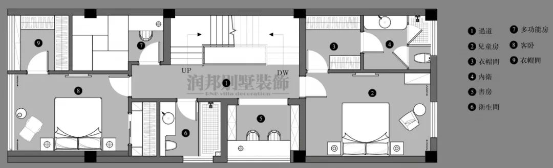 薛杨团队打造无锡 480㎡轻奢别墅，诠释现代生活美学-36