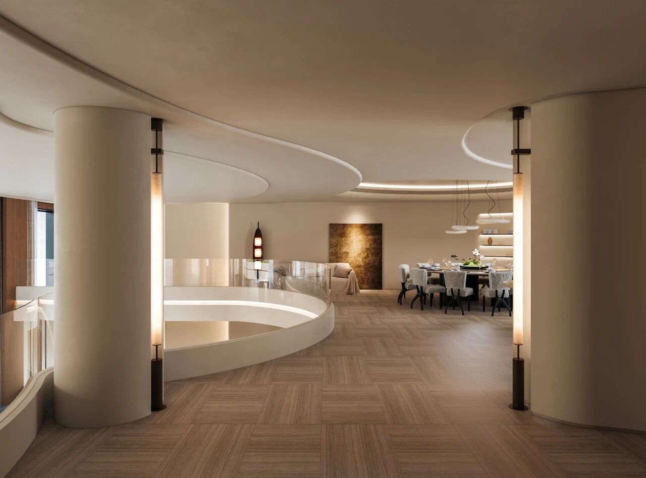 重庆紫檀庄园1300m²曲境别墅丨中国重庆丨美及空间设计-31