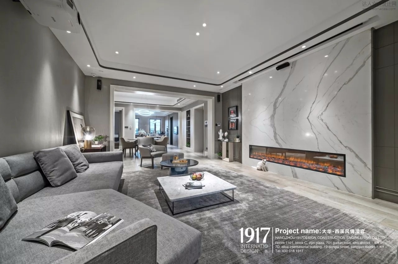 灰渡——220㎡现代简约住宅  1917国际设计-3