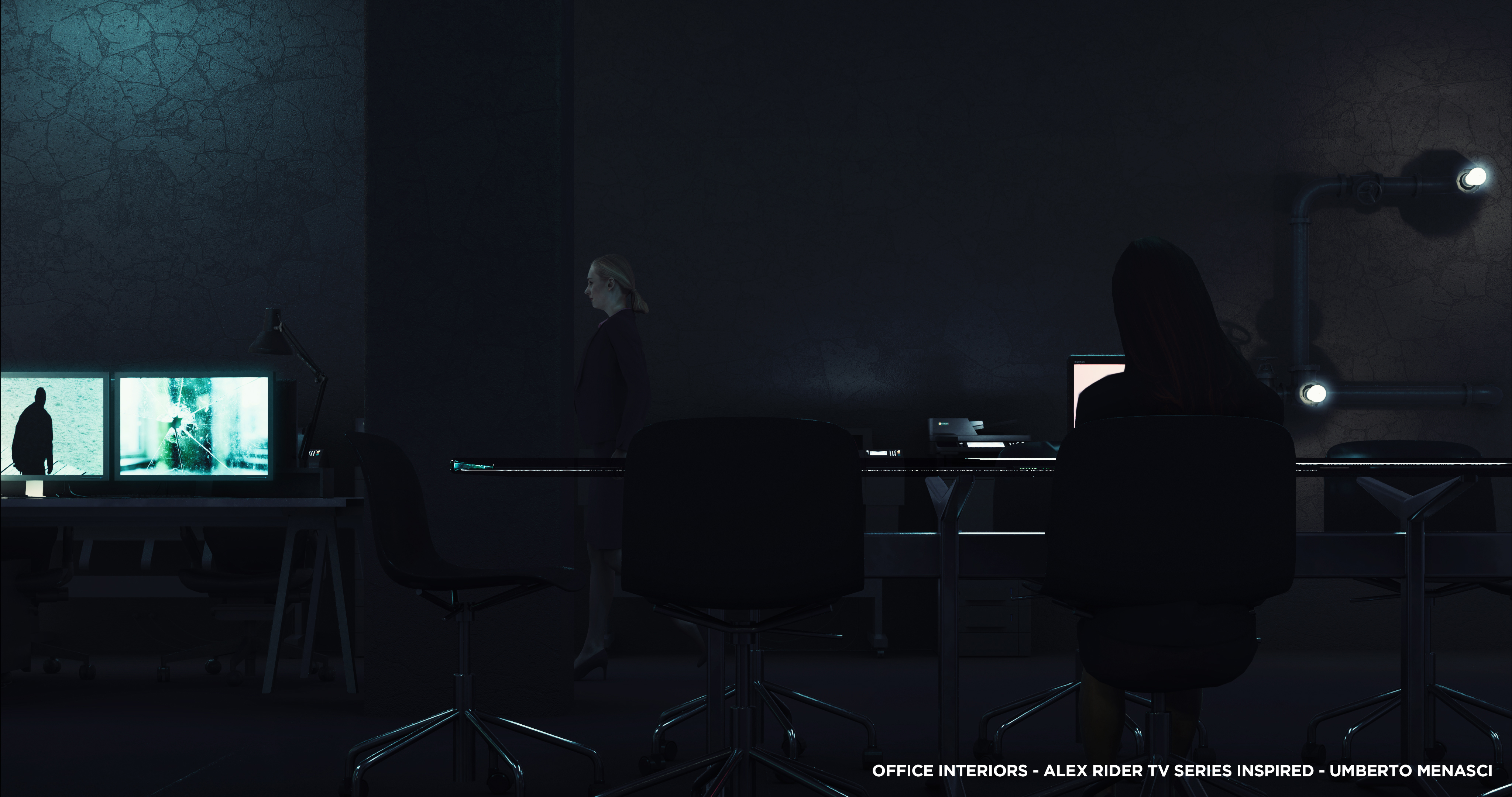 OFFICE INTERIORS - ALEX RIDER TV SERIES INSPIRED-6