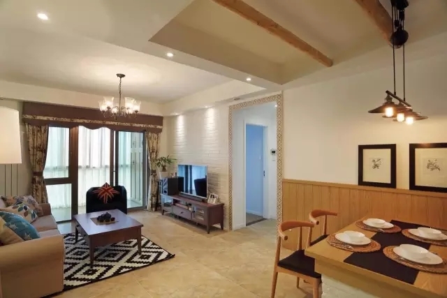 136㎡原木系简约两居 打造都市里的世外桃源-6