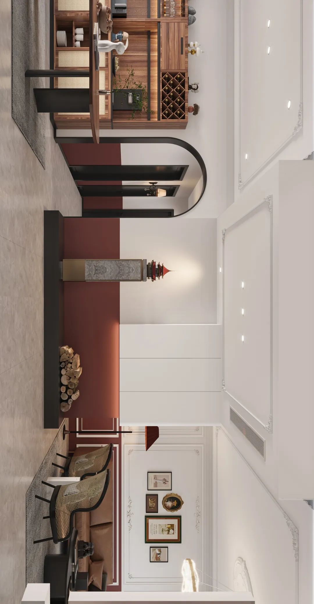 河北·博萃天宸 | 140m²复古法式风  东方审美与法式风格的协作-11