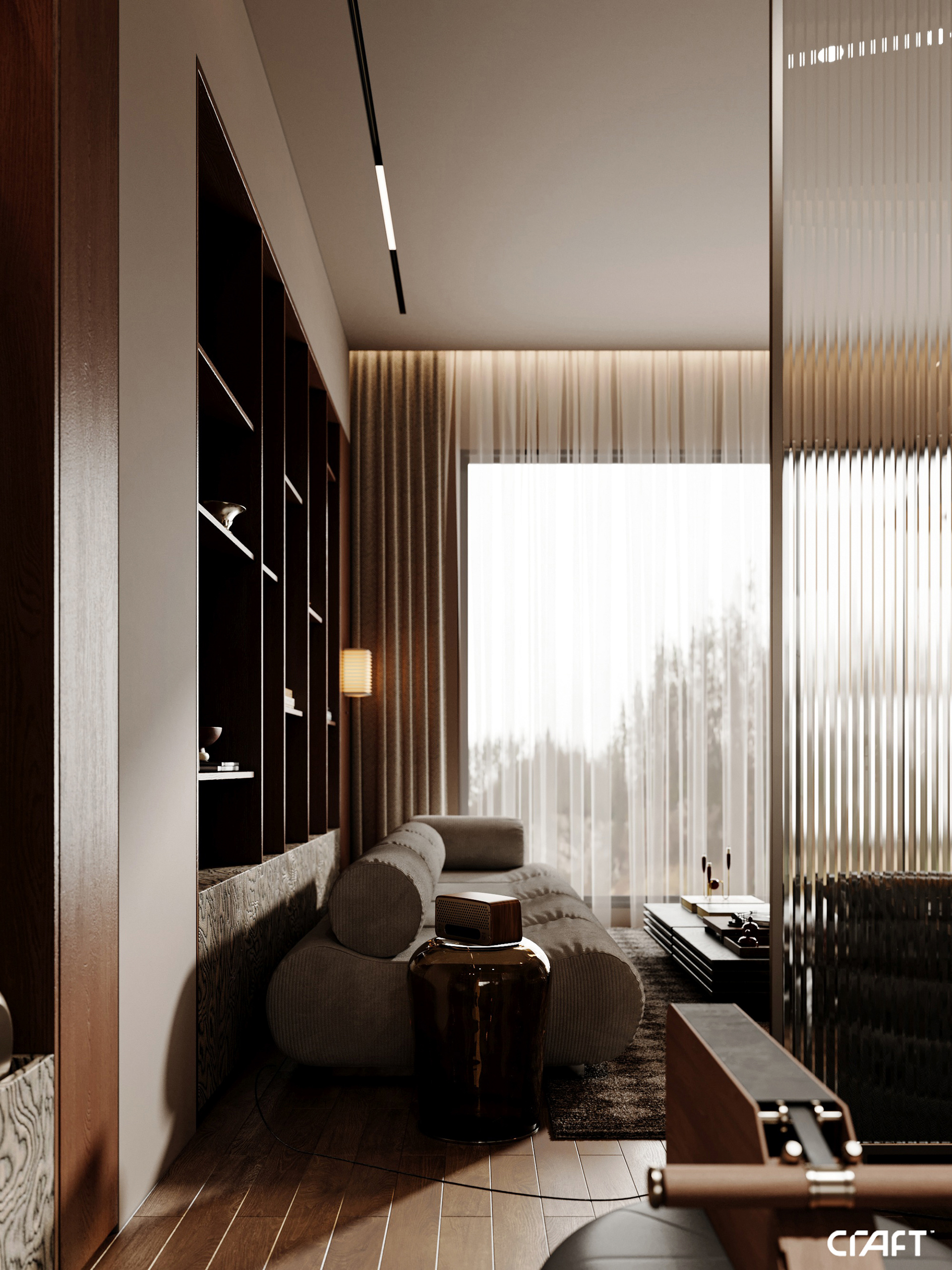 起居空间·健身房·小厨房丨沙特阿拉伯丨Square Meter Office-18