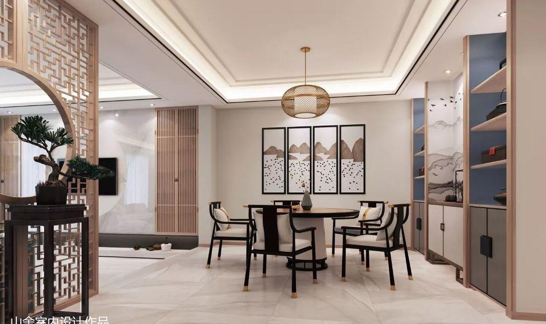 华瀚大湖公馆新中式禅意空间,展现东方美学魅力-12