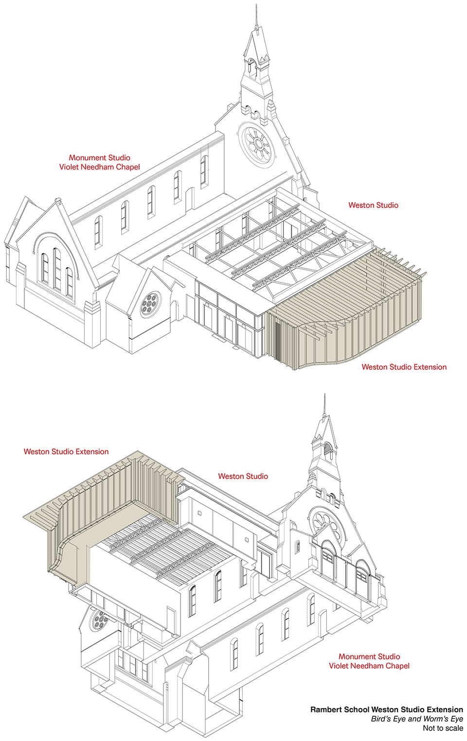 芭蕾和现代舞学校的Weston舞蹈工作室，伦敦 / MICA-13