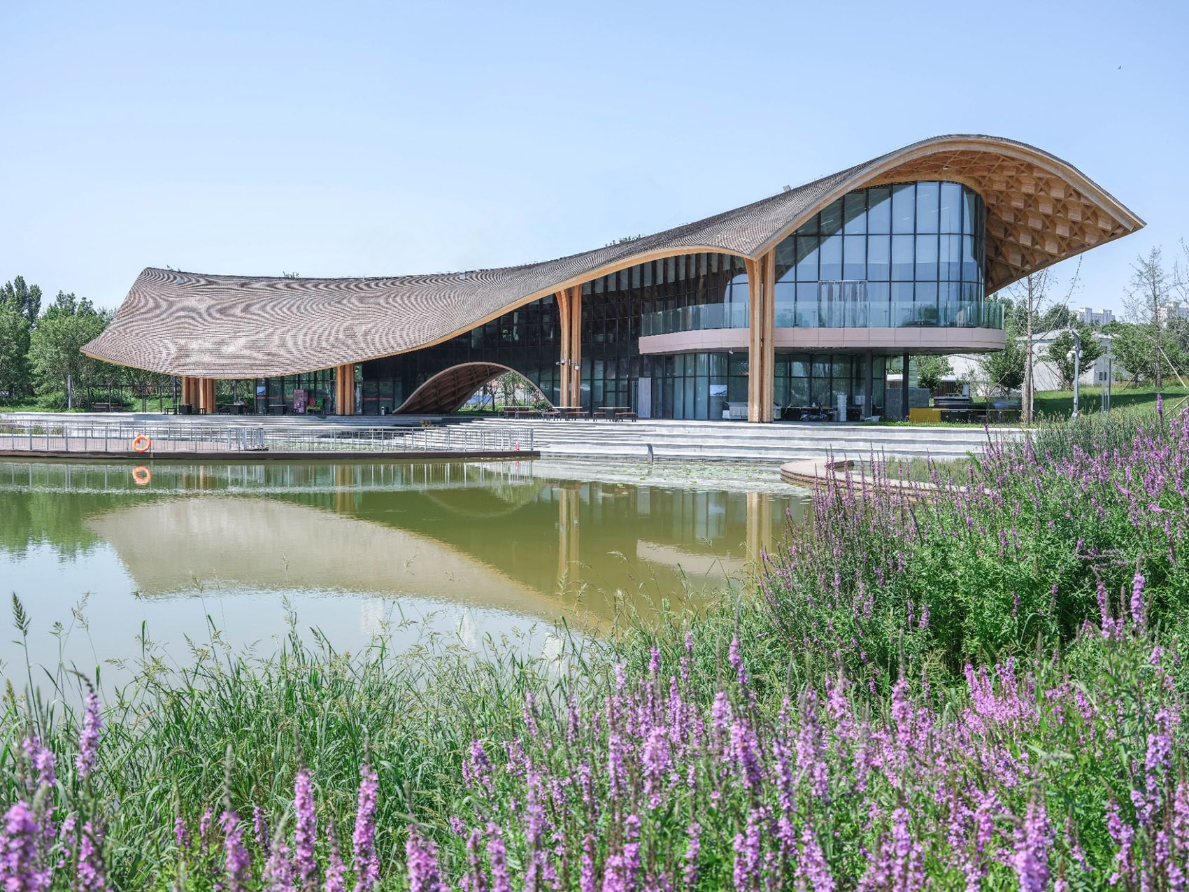 定州丝路友谊园滨水餐厅丨中国河北丨清华大学建筑设计研究院素朴工作室,广州博厦建筑设计研究院有限公司-3