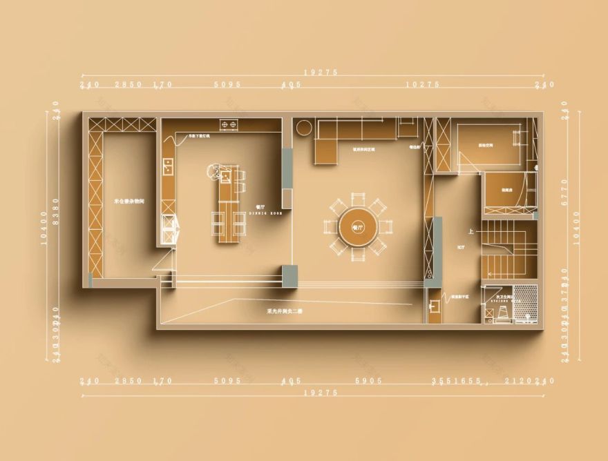 450 平现代轻奢养老房丨琢信装饰-36